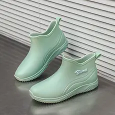 Botas de chuva para casal, para homens e mulheres, botas de chuva impermeáveis para adultos, cano baixo, antiderrapantes