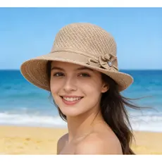 Chapéu de Praia Artesanal Feminino - Aba Curta Super Estilosa e Elegante para o Verão