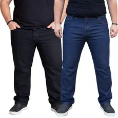 Kit 2 Calças Jeans Masculinas Plus Size Lycra Premium 50 52 54 56
