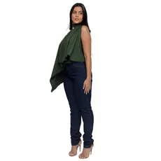 Jeans Feminino Cintura Alta Skinny Modelador com Lycra