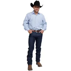Calça Jeans Masculina Rodeio Reforçada Elastano Premium