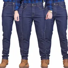 Kit Com 3 Calça Da Fábrica De Serviço Passeio Elastano