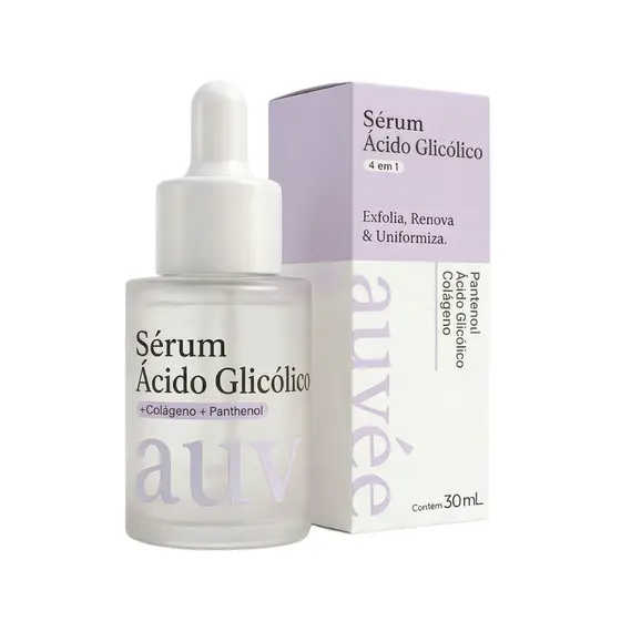 Sérum AHAs 30ml - Antiacne, Anti Manchas - Concentrado Em Ácido Glicólico 5% | Auvée 30mL