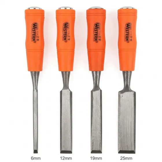 Kit De Formão Cabo Resistente 3/8 A 01 Polegada Com 4 Peças Pro