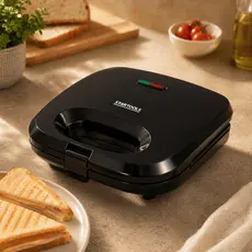 Sanduicheira Elétrica Grill 2 em 1 750W Antiaderente Prensa para Lanches e Grelhados
