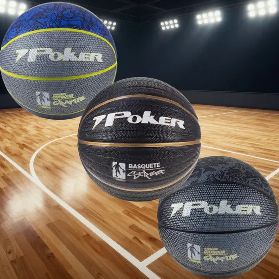 Bola De Basquete N°7 Street Poker Resistente Borracha Especial