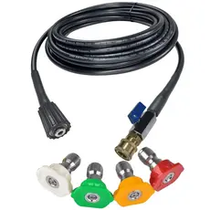 Mangueira de Engate Rápido c/ Bico Colorido + Registro Alta Pressão karcher Compacta, K2 K5 K3.98