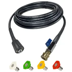 Mangueira de Engate Rápido c/ Bico Colorido p/ Lavadora Alta Pressão Electrolux, WAP, Vonder e Lavor