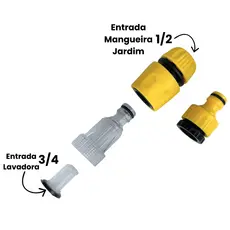Engate 3/4 Com Filtro Compatível Com Lavadora Alta Pressão