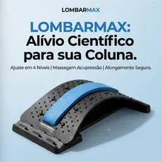Suporte Lombar Correto Aparelho Descompressão Lombar Alívio Hérnia Dores 4 Níveis Ajustáveis Postura Correta
