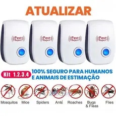 Repelente Eletrônico Ultrassônico Mosca Pernilongos Baratas Morcegos repele e Espanta Ratos bivolt