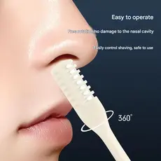 Manual Nariz Aparador De Pêlos Dupla Cabeça Navalha Lavável Barbeador Earpick Guarnição Limpeza Cavidade Nasal Portátil