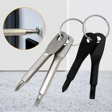 Multifuncional Chaveiro EDC: Chave Fenda Philips, Portátil para Bolso Camping