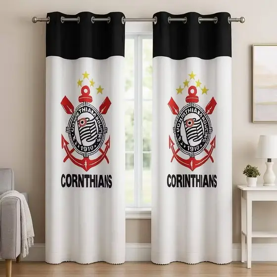 CORTINA DE TIMES PARA JANELA02 PARTE PARA SALA OU QUARTO 2,00 X 1,45 CORTINA JANELINHA PERSONALIZADA