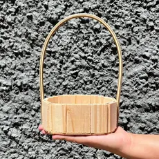 Kit 10 Cesta Oval 13 Centímetros com alça