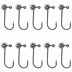 JIG HEAD PARA PESCA PREMIUM KIT 10 UNIDADES TAMANHOS 1/0 2/0 3/0 4/0 CAMARAO ARTIFICIAL MICRO CAMARAO ROBALO