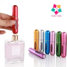 KIT 5 unidades Porta Perfume Recarregavel Portatil Spray 5ml-INLIS ANA