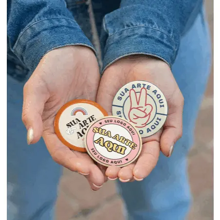 100 Bottons Personalizados - INSIRA SEU LOGO! Botton button bottom broche personalizado