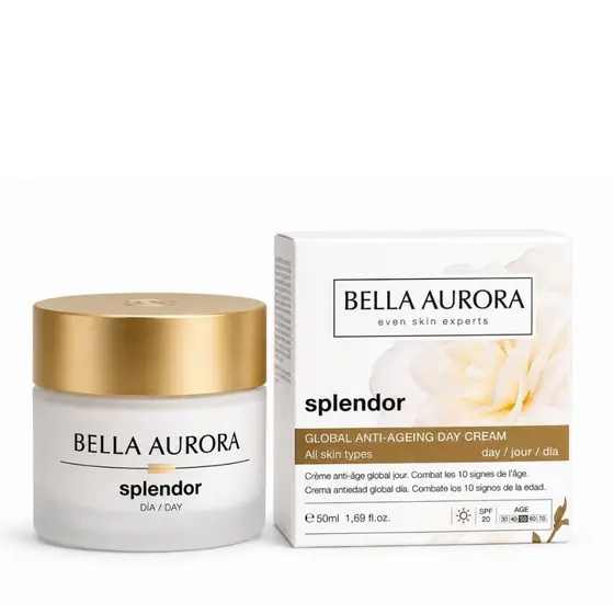 Creme Facial Splendor Antienvelhecimento Dia FPS20 Antirrugas Reafirmante 50g Bella Aurora