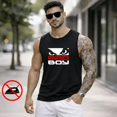 Regata Masculina Machão Bad Boy NV Oversized Longline Fitness Camiseta Academia