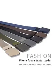 Moda Cinto Largo Masculino Nylon Fivela de Plástico Pronto a Entrega