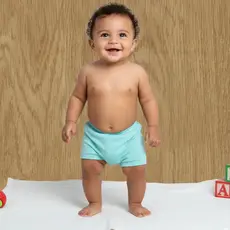 Shorts Bebê Canelado Tapa Fralda Algodão Macio Confortável RN ao G Menino Menina Enxoval Verão