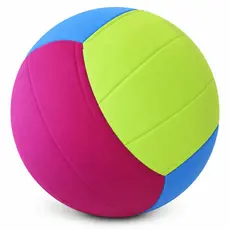 Bola de Vôlei EVA Infantil Macia e Leve Colorida para Recreação Escola Praia Treino