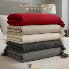 Manta Para Sofá GG Gigante 3,00m x 2,25 Capa Protetora para Sofá Decoração Macio Algodão