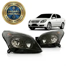 Par Farol Vectra 2009 2010 2011 GT/GTX / Sedan Máscara Negra Foco Duplo Next Edition Padrão Original