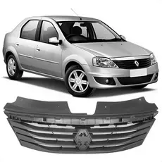 Grade Radiador Logan Sedan 2011 2012 2013 Preto