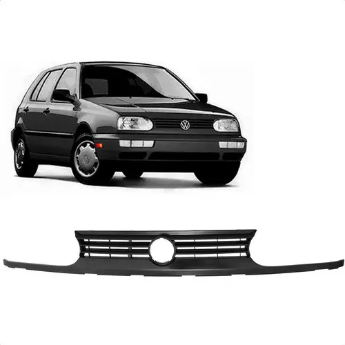 Grade Radiador Golf Alemao Mexicano Gti 1995 1996 1997 1998 Preto Todo Liso