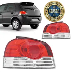 Lanterna Traseira DIREITA  Palio G4 2008 a 2011 ELX e 1.8R Bicolor Friso Cromado Premium - Marca Rufato
