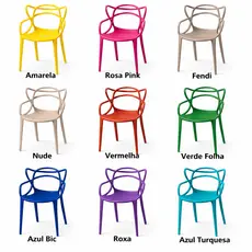 Kit Cadeira Allegra Colorida para Cozinha Área Gourmet Varanda Bar Restaurante Lanchonete