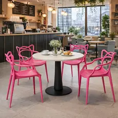Cadeira ALEGRA em Polipropileno Colorida Resistente para Cozinha Sala Jantar Área Gourmet Bar Restaurante