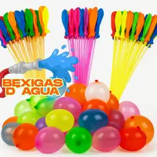 Kit 333 Bexigas Balões de Guerra D'água Brincadeira Verão Gincana Enche Facil
