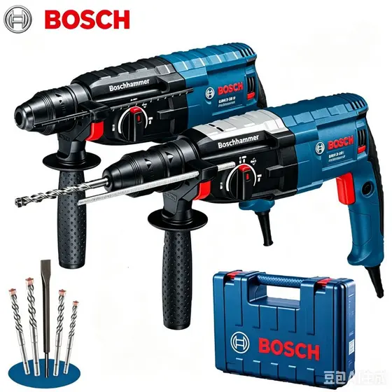 Bosch GBH 2-28D Martelete Furadeira de Impacto Rotativo 5kg Rompedor Demolidor Perfurador 1600w Com Acessorios