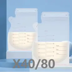 Kit 20/40/60/80 Un Saco Saquinhos Congelar Leite Maternidade Bebê