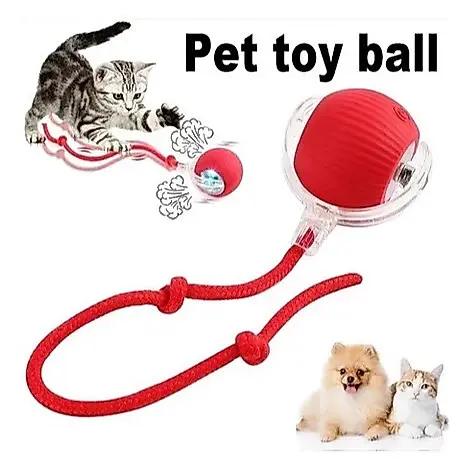 Bola Interativa Inteligente Pet, Gatos e Cachorros – Emite Som, Desvia Obstáculos e Recarregável USB