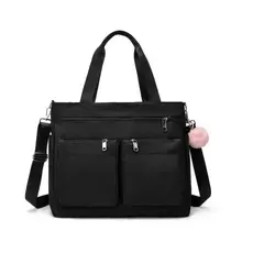 Bolsa Feminina Grande Impermeável Multi Bolsos Ombro Transversal FashionTrabalho Faculdade Resistente