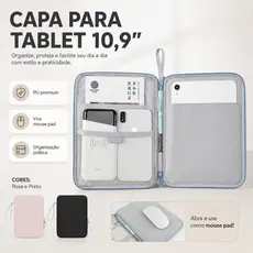 Capa Tablet 11 Polegadas Universal Case Bolsa Pasta Protetora Slim com Suporte