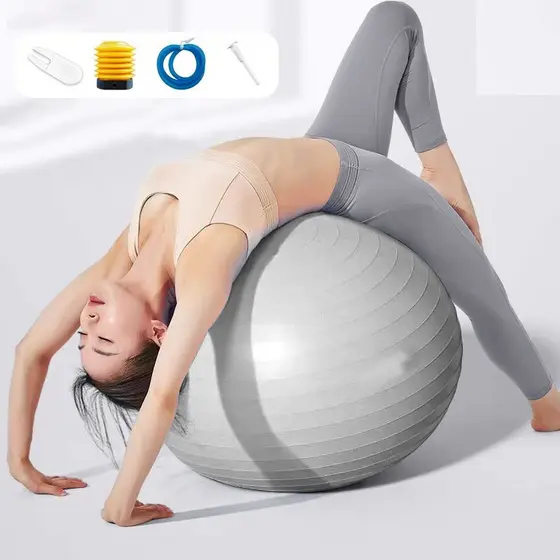 Bola de Ginástica Suíça 65cm Anti Estouro para Yoga Pilates Odin Fit
