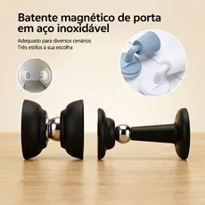 1/2/3 Peças Prendedor Fixador Trava Porta inox Magnético Adesivo Inox Três Estilos