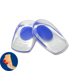 Palmilha Ortopedica Gel Silicone Calcanhar Anti-Impacto Esporao Dor Altura Lavável e reutilizável
