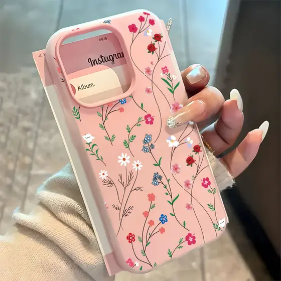 2 Em 1 Geléia Capa Retro Flor Capinha Para Samsung Galaxy A05 A11 A15 A17 A15 A23 A07 A32 A23 A36 S25 A50 A56 Caso De Te