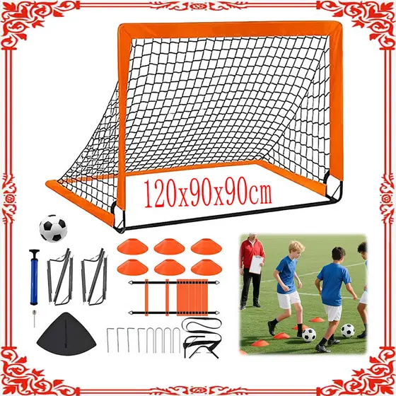 Gol de conjunto de gol de futebol 120 x 90 x 90 cm meta de treinamento infantil