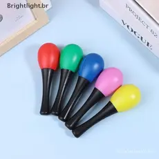 [brightlight.br] 2 Unidades De Plástico Maracas Areia Martelo Chocalho Shaker Percussão Instrumentos Musicais Brinquedos