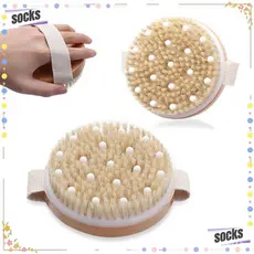 Escova de Massagem de Banho Portátil para Celulite e Problemas Linfáticos Relaxante Massagem Esfoliante a Seco para o Co