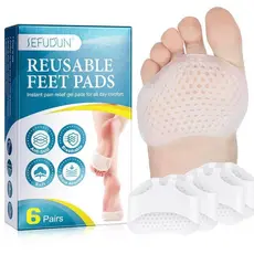 6 Pares De Silicone Cuidados Com Os Pés Antepé Almofada Alívio Da Dor Palmilha Feminina Reutilizável Sapatos De Salto Al