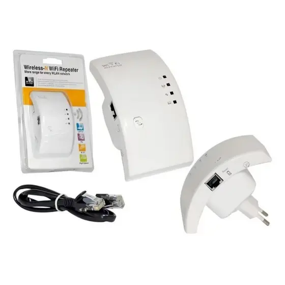 Repetidor de Sinal WiFi 300Mbps - Amplificador de Cobertura, Plug & Play, Elimina Zonas Mortas