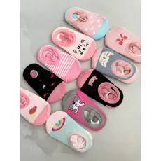 KIT 12 PARES Meia Sapatilha Pilate Infantil /Menina /Menino Antiderrapante 0 a 10 anos